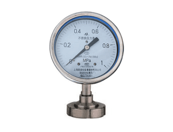 Y-100B-F/Z/MN螺母式隔膜压力表-上海仪表四厂
